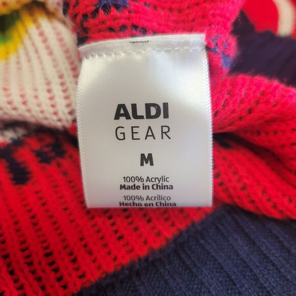 Aldi Gear Ugly Christmas Sweater Mens Size M - Picture 6 of 8